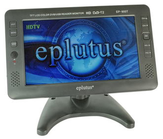 Eplutus Автомобильный портативный телевизор с DVB-T2 9“ EP-900T