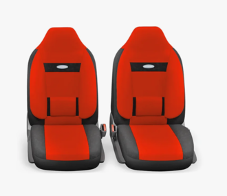 Autoprofi Получехлы на передние сиденья COMFORT,4 предмета, чёрн./красный | COM-0405 BK/RD