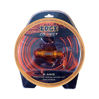Edge Набор проводов EDGE EDC-AK840 для установки усилителя 8AWG, 4RCA-4RCA, акустич.кабель CCA          