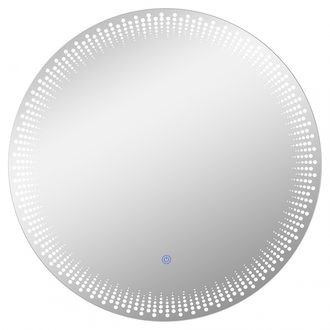 Мансарда с LED- подсветкой сенсорное, круглое с гравировкой, d=60 см "Капли" 6065-Zm2