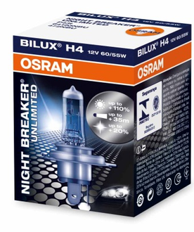 Osram H4-12v 60/55w - P43t-38 Night Breaker unlimited +110% (64193NBU)