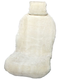   iSky Накидка из искусственного меха на переднее сиденье iSky WOOLLY, стриженный мех, белая