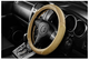   iSky Чехол на руль с мягкими тканевыми вставками, кожзам, размер М, беж.
