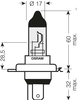 Osram H4 BILUX-12v 60/55w - P43t-38+60% SilverStar (64193SV2)